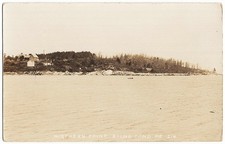 real photo Round Pond ME - Northern Point antique postcard RPPC picture
