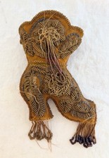 Antique beaded Iriquois shoe wall pocket hanging decor 1900's picture