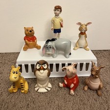 Vintage Beswick Walt Disney Winnie The Pooh Figurines Complete Set of 8 Ceramic  picture