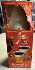 Vintage SOLO Cozy Cups Holder 50 Refills Retro American Made picture