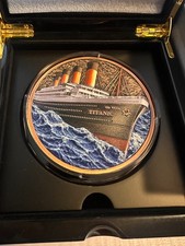 Titanic .999 Copper Round 1 Kilo. Commemorative Coin. Limited edition 2500 BIG picture