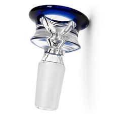 Ultra Thick Heavy 14MM Blue Bowl Quality Glass Water Pipe Slide Replacement  picture