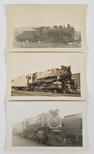 C. 1940s Long Island Railroad Locomotive Photo Snapshot Lot Of 3 picture