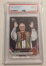 2025 TOPPS NOW POPE LEO XIV Gradrd PSA 10 🔥 picture