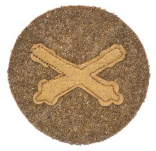 WWI WW1 US Army PFC Artillery Felt On Felt Winter Patch Private First Class picture