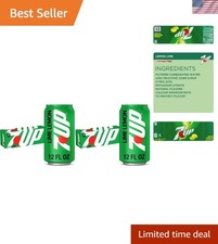 Crisp 7UP Lemon Lime Soda - Caffeine Free, Natural Flavor, 12 oz-24 Can Pack picture
