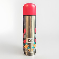 Dunkin Donuts Limited Edition Burst Pop Color 16oz Travel Mug Thermos w/ Lid picture
