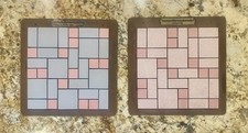 Two Vintage Keystone Ridgeway Ceramic Tile Salesman Samples picture