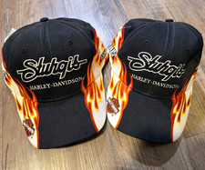 Harley-Davidson Sturgis 2005 65th Anniversary Black Hills Rally Flame Hat picture