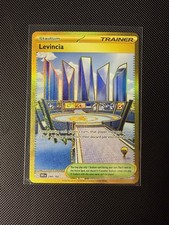 Pokémon TCG Levincia 244/182 Destined Rivals Gold Secret Rare Trainer picture