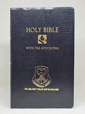 5th Military Police Battalion CID Holy Bible With Apocrypha NRSV Hendrickson Mil picture