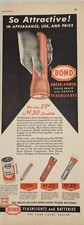 1947 Print Ad Bond Solid Brass and Copper Flashlights & Batteries New Haven,CT picture