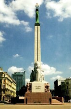 Monument Of Freedom Riga Latvia Postcard picture