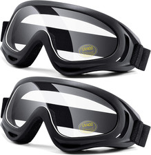 2 Pack Motorcycle Goggles ATV Dustproof Dirt Bike Motocross Racing Ski picture