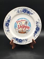 Vintage Fabulous Las Vegas Nevada Collectors Souvenir Ceramic Plate 10