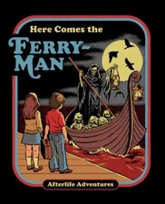 Here Comes The Ferry Man on a 2.5”x3.5” Metal Refrigerator Magnet. picture