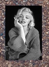 Marilyn Monroe Cable Knit Sweater Guitar 1954 4x6 Photo Lustre Print Noir picture