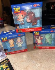 Disney Pixar Toy Story Flocked Figures 3 2-packs for complete set Brand new. picture