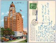 Rochester Minn The Clinic Tall Building Cars Postcard picture