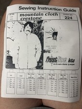 Vintage Frostline NAVY CRESTONE  PARKA & HOOD Sewing Kits Men M /Women Lg  picture