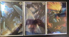 SDCC 2026 Jim Lee Absolute Batman Superman Wonder Woman Virgin Foil 3 Book Set picture