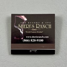 Vintage World Famous Brothel Sheri’s Cabaret Sheri’s Ranch Resort Spa Matchbook picture