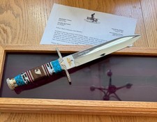 RARE BUCK CLUB DAVID YELLOWHORSE DAGGER KNIFE NEVER USED IN BOX ONLY 60 MADE TS picture
