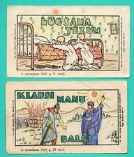 LATVIA LETTLAND LOT OF 5 VINTAGE DRAWING 352 picture