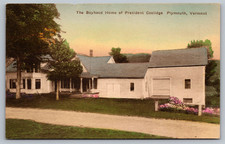 Postcard the Boyhood Home of President Coolidge Plymouth Vermont picture