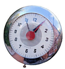 Art Deco Ingraham Sentinel Wafer Wall Clock by Henry Dreyfuss - New Cord, Clean picture