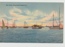 New Jersey Postcard Long Beach Is,and Boating On the Bay EX picture