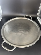 MATCH Modern Pewter Handle Round Tray - Small picture