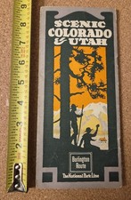 1923 Burlington Train Route Railroad Scenic Colorado and Utah Brochure Booklet picture