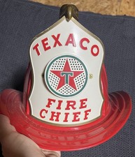 Texaco Fire Chief 1960s Vintage Toy Fireman Helmet USA picture