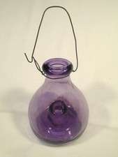 ANTIQUE AMETHYST GLASS FLY CATCHER TRAP EXCELLENT picture