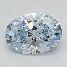 4 Ct Certified Natural Oval Cut Blue Diamond D Grade VVS1 + 1 Free Gift picture