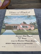 VINTAGE 1960's STANDARD HOMES HOUSE ARCHITECTURAL FLOOR PLAN CATALOG picture