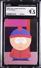 GRADED CGC MINT+ 9.5 1998 South Park 3 STAN MARSH True Rookie POP 1/0^ NOT PSA picture