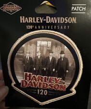 Harley Davidson 120th Anniversary Rocker Jacket Back Embroidered Sew-On Patch picture
