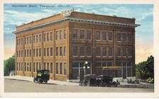 Tuscaloosa AL Burchfield Hotel Vintage Postcard OLD CARS UNPOSTED EXCL * * picture