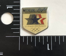 VTG 1984 MICHELOB LIGHT Los Angeles Olympic Games Sponsor Promo Button Pinback picture