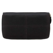 Filofax Stylish Classic Stitch Soft Zip Purse Large in Elegant Black Colour picture