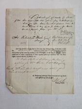 1842 antique BANK DRAFT PROTEST albany ny WM BACON RICHARD P HART Ogdensburgh picture