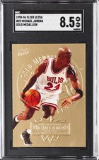 1995-96 FLEER ULTRA GOLD MEDALLION #25 MICHAEL JORDAN SGC 8.5 picture