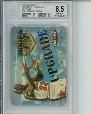 BGS 8.5 1997-98 HOOPS FREQUENT FLYER CLUB UPGRADE #FF4 MICHAEL JORDAN picture