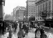 Street scene near Keith's Theater Washington DC Ca 1913-1918 Old Photo 1 picture