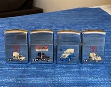 VTG Zippo American Truck Series USED Lot 1990's Freightliner Kenworth White/GMC picture