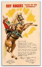 1948 Quaker Mother Oats Ad Roy Rogers King Of The Cowboys Chicago IL Postcard picture