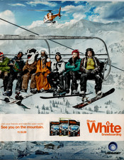 Shaun White Snowboarding Ad Poster Vintage 2008 Gaming Ski Lift Ad picture