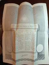 1960 Royal Arch Masons Certificate Freemasonry masonic/868 picture
